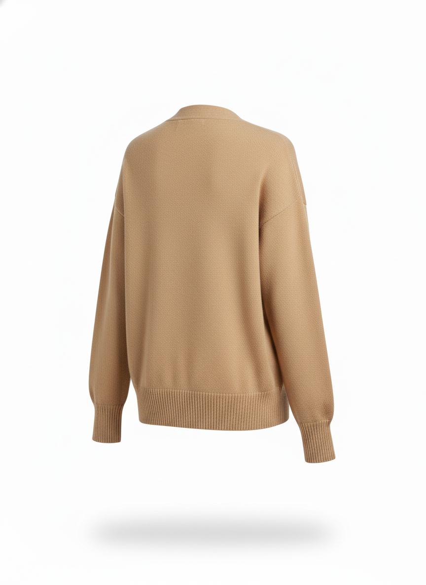 Beige Button Cardigan