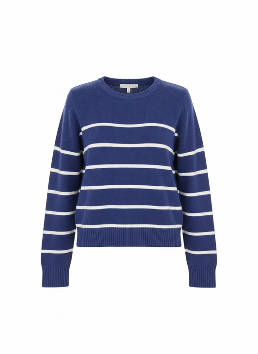 Blue Striped Sweater