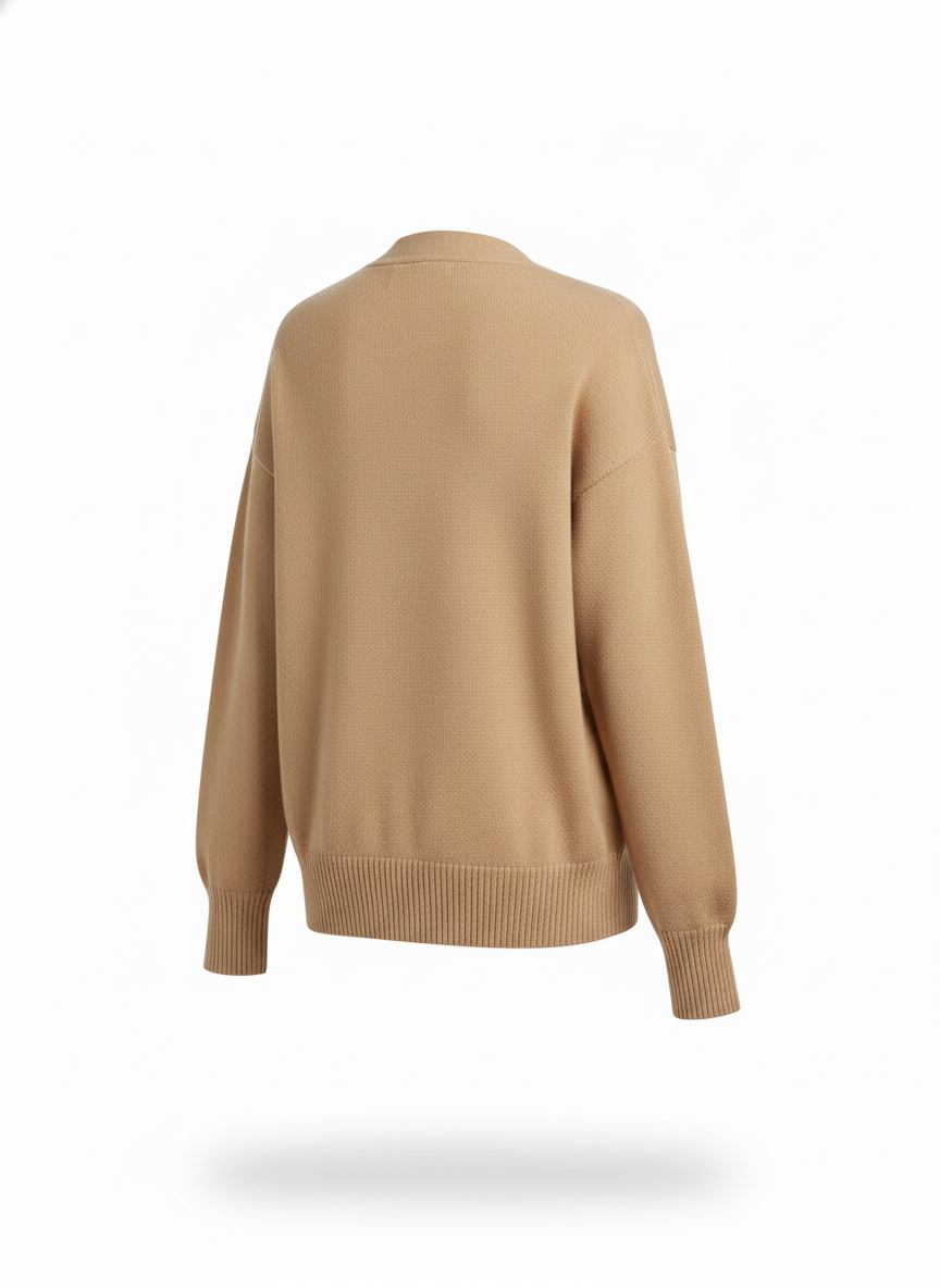 Beige Button Cardigan