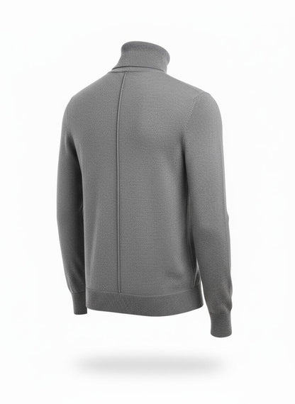 Gray Turtleneck Sweater